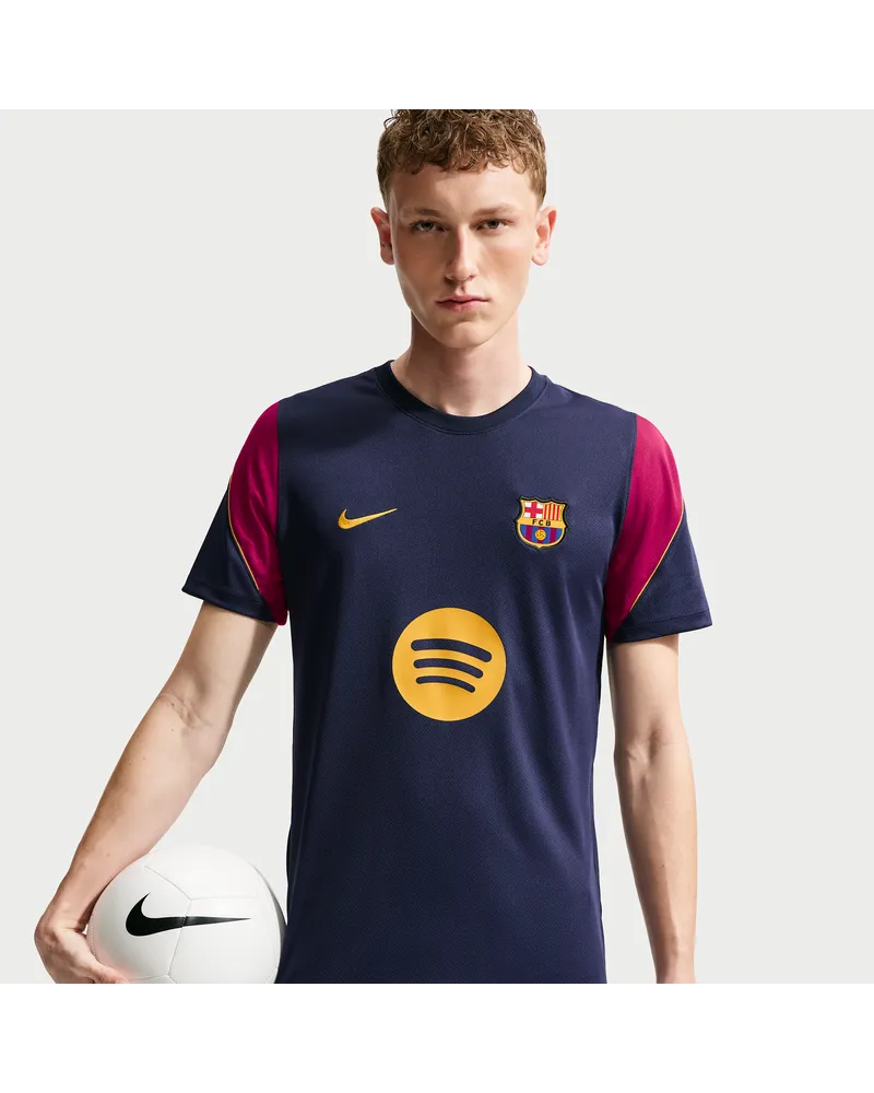 Nike FC Barcelona Strike  Dri-FIT Kurzarm-Fußballoberteil (Herren) - Blau Blau