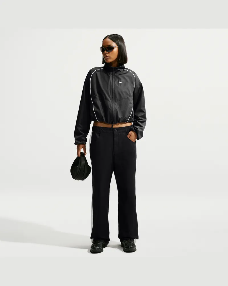 Nike Hose in weiter Passform mit niedrigem Bund (Damen) - Schwarz Schwarz