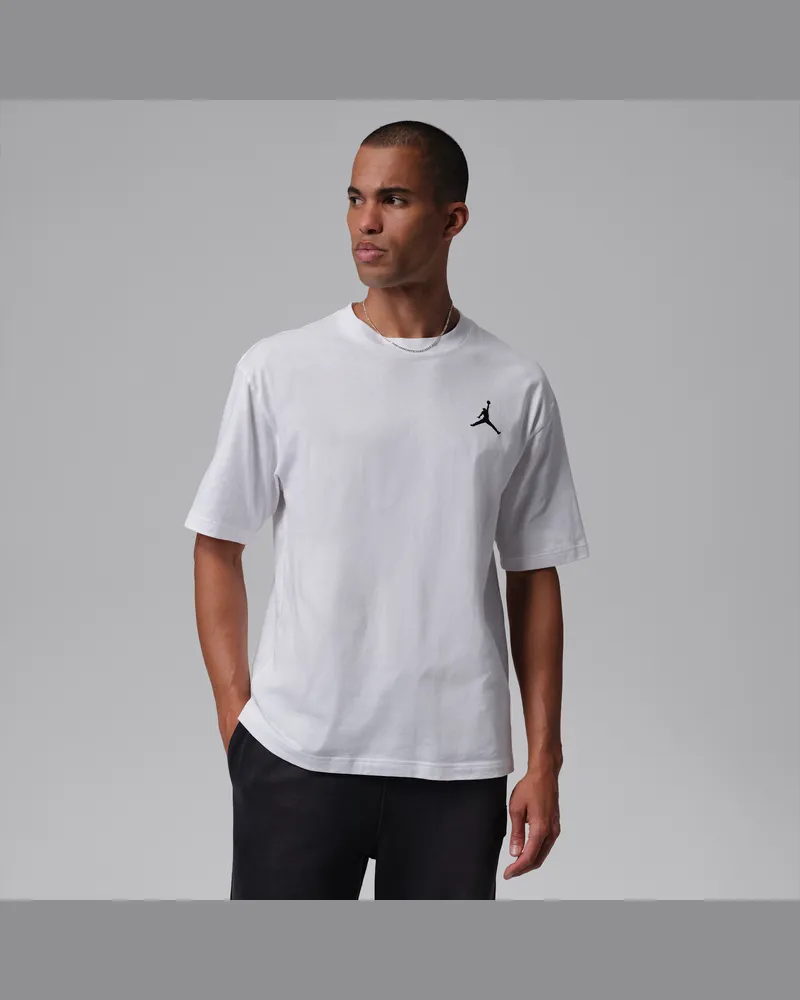Jordan T-Shirt mit gesticktem Jumpman (Herren) - Weiß Weiß