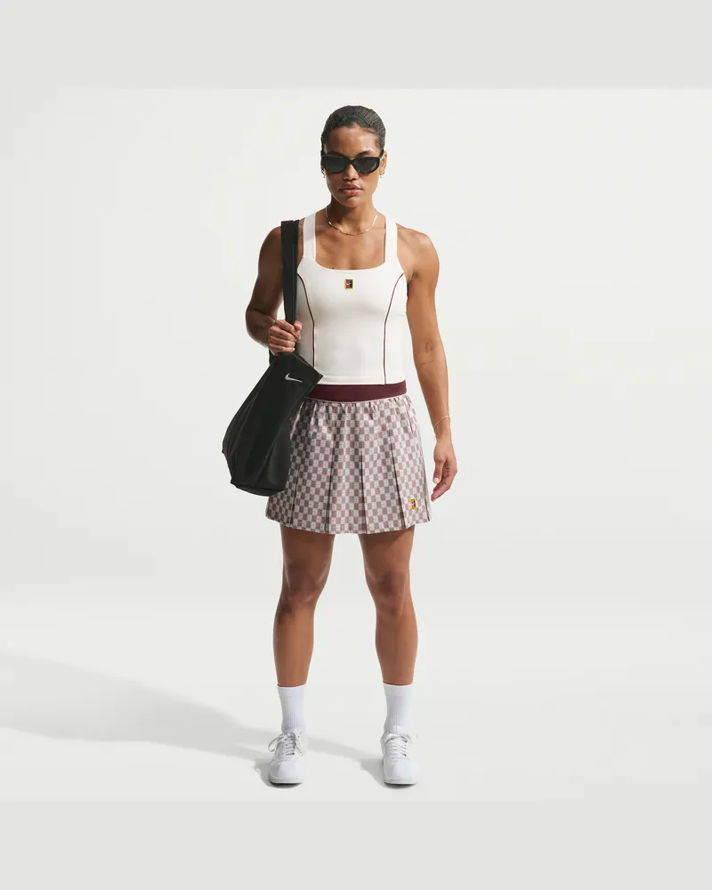 Nike Court Court Collection Tennisrock mit hohem Bund (Damen) - Lila Lila