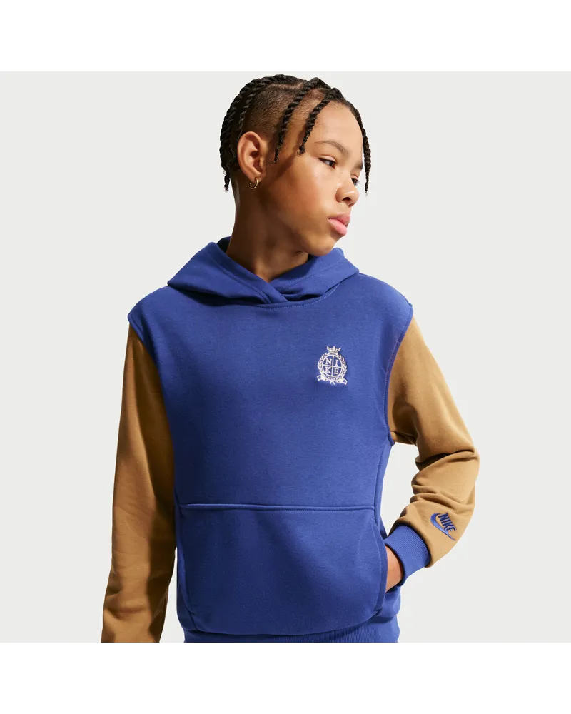 Nike Club French-Terry-Hoodie (ältere Kinder) - Blau Blau