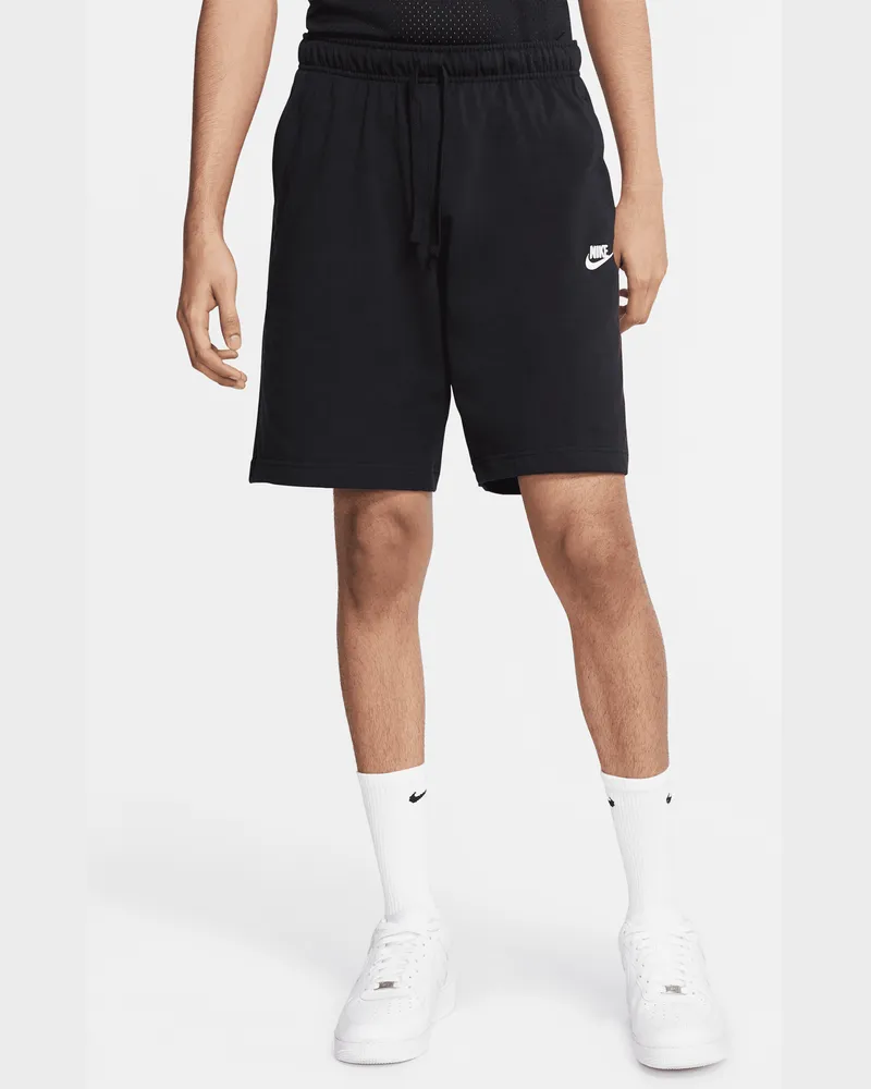 Nike Club Herrenshorts - Schwarz Schwarz