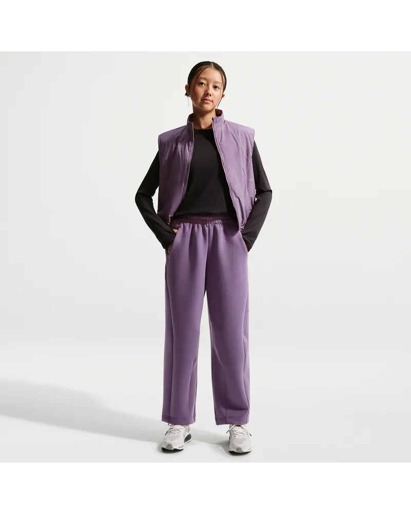 Nike MAVN Therma-FIT Strickhose mit hohem Bund (Mädchen) - Lila Lila