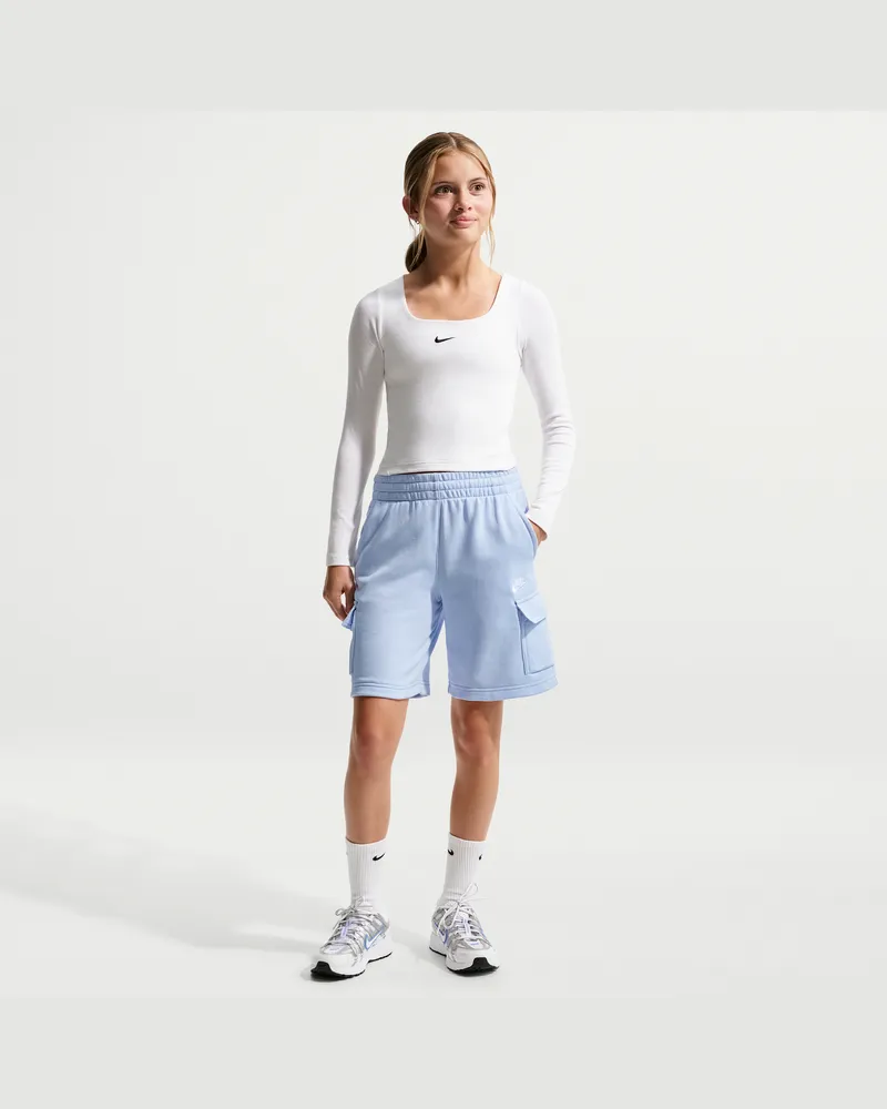 Nike Club Cargoshorts aus French Terry (ältere Kinder) - Blau Blau