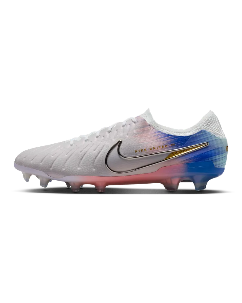 Nike United Tiempo Legend 10 Elite Low-Top-Fußballschuh für normalen Rasen - Grau Grau