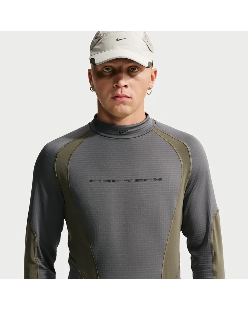 Nike Tech Longsleeve mit enger Passform (Herren) - Grau Grau