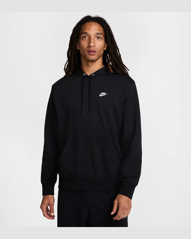Nike Club French Terry-Hoodie (Herren) - Schwarz Schwarz