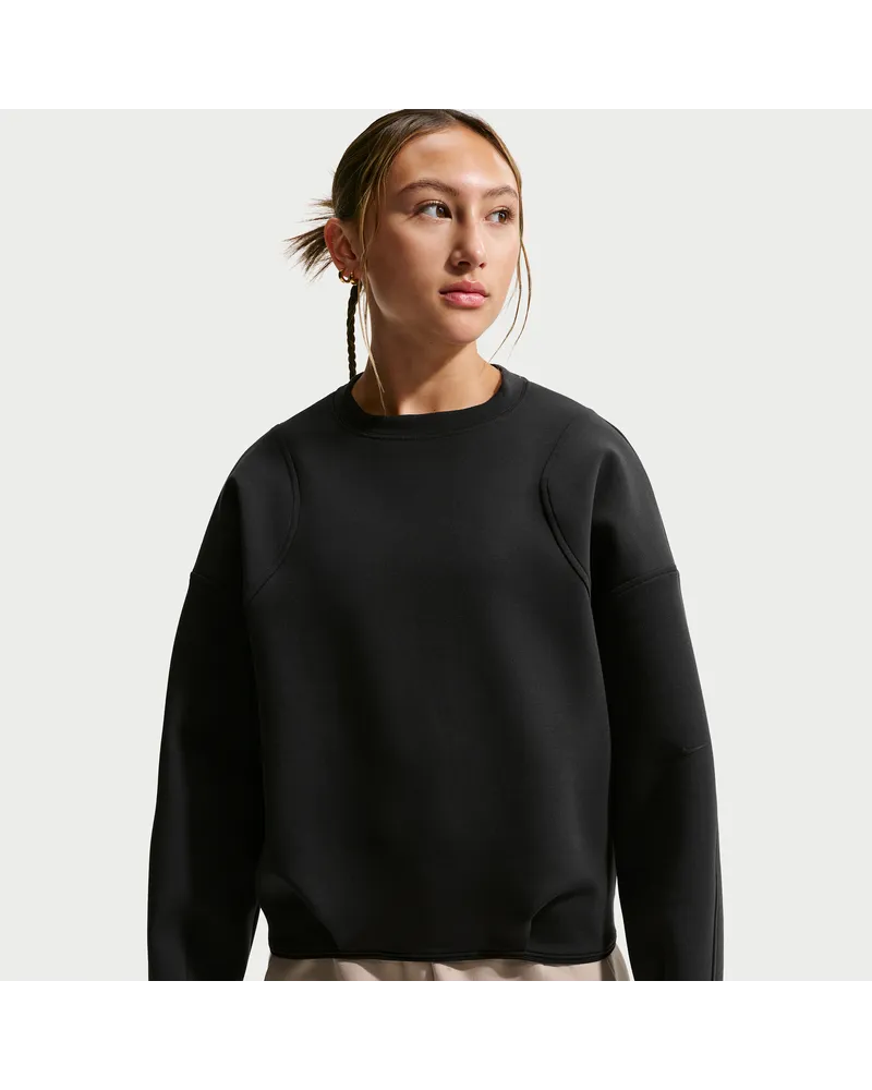 Nike Mavn Therma-FIT T-Shirt mit Rundhalsausschnitt (Mädchen) - Schwarz Schwarz
