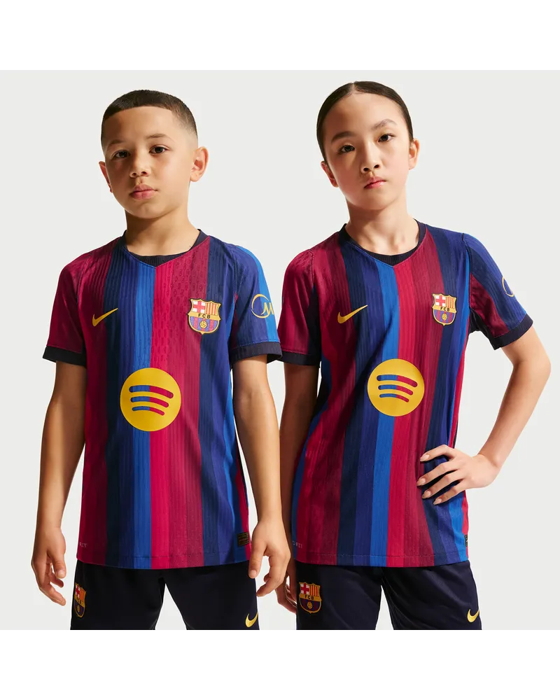 Nike FC Barcelona 2026/27 Match Home  Aero-FIT authentisches Fußballtrikot (ältere Kinder) - Rot Rot
