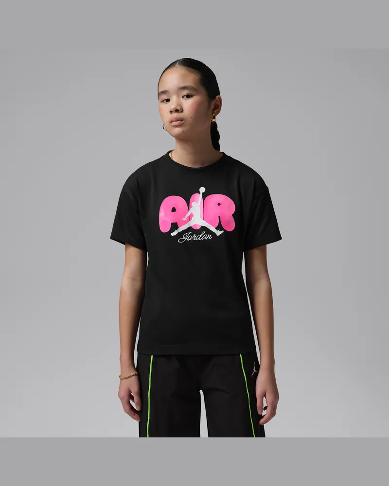 Jordan Air Bubble T-Shirt (ältere Kinder) - Schwarz Schwarz