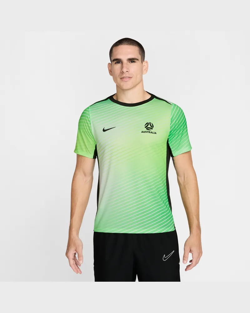 Nike Australien Academy Pro  Dri-FIT Pre-Match Kurzarm-Fußballoberteil (Herren) - Grün Grün