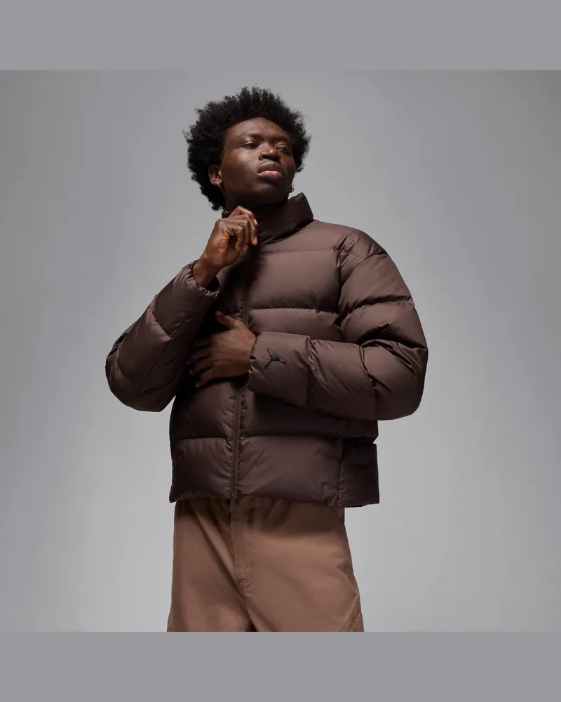 Jordan Flight Daunen-Pufferjacke (Herren) - Braun Braun