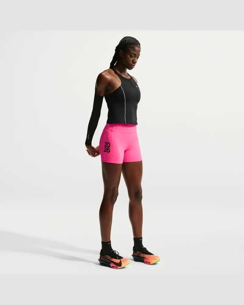 Nike Swift After Dark Tour Dri-FIT Laufshorts mit hohem Bund (ca. 10 cm) (Damen) - Pink Pink