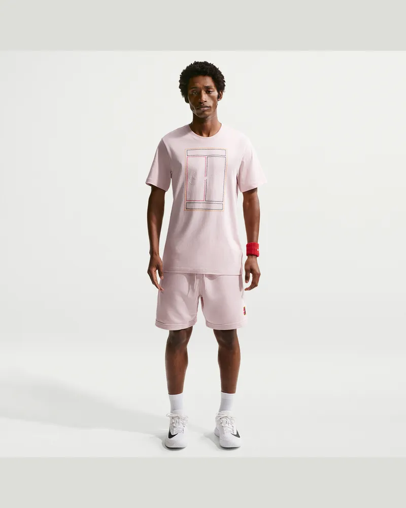 Nike Court Heritage Dri-FIT Fleece-Tennisshorts (Herren) - Pink Pink
