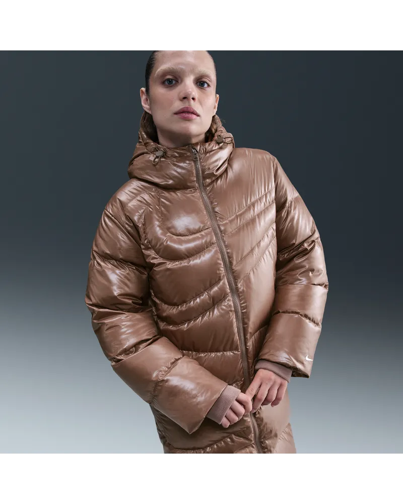 Nike Swoosh Series Therma-FIT Oversize-Daunenparka (Damen) - Braun Braun