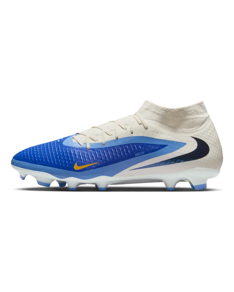 Nike Phantom 6 High Academy Fußballschuh für verschiedene Böden - Blau Blau