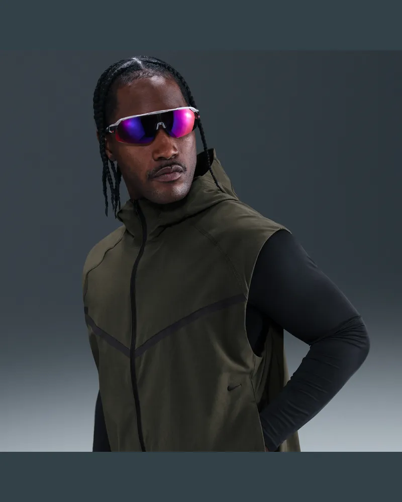 Nike Tech gewebte Windrunner-Weste mit Dri-FIT-Technologie (Herren) - Grün Grün