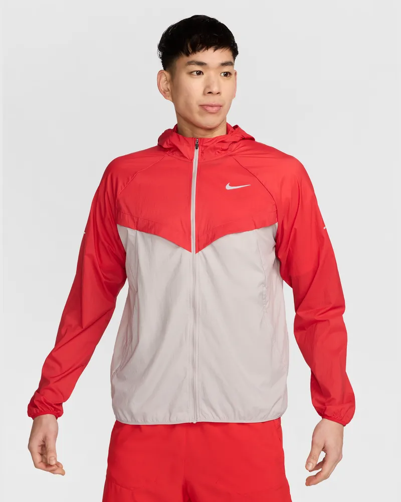 Nike Stride Repel-Laufjacke mit UV-Schutz (Herren) - Rot Rot