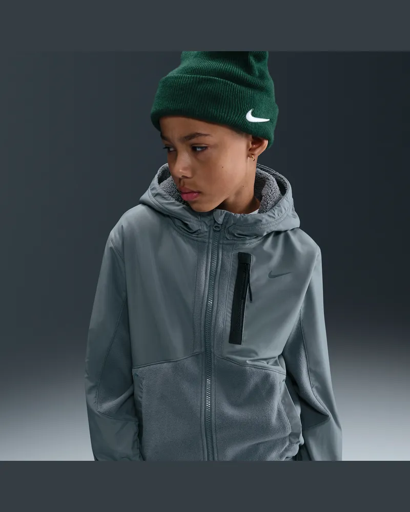 Nike City Utility EasyOn Winterfeste Therma-FIT-Jacke (ältere Kinder) - Grau Grau