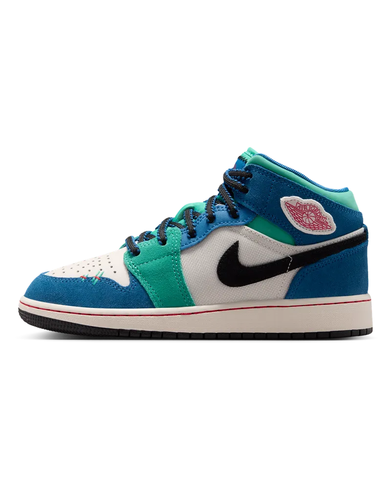 Jordan Air  1 Mid SE Schuh (ältere Kinder) - Weiß Weiß
