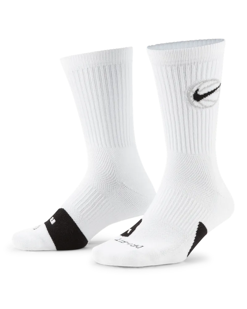 Nike Everyday Crew Basketballsocken (3 Paar) - Weiß Weiß