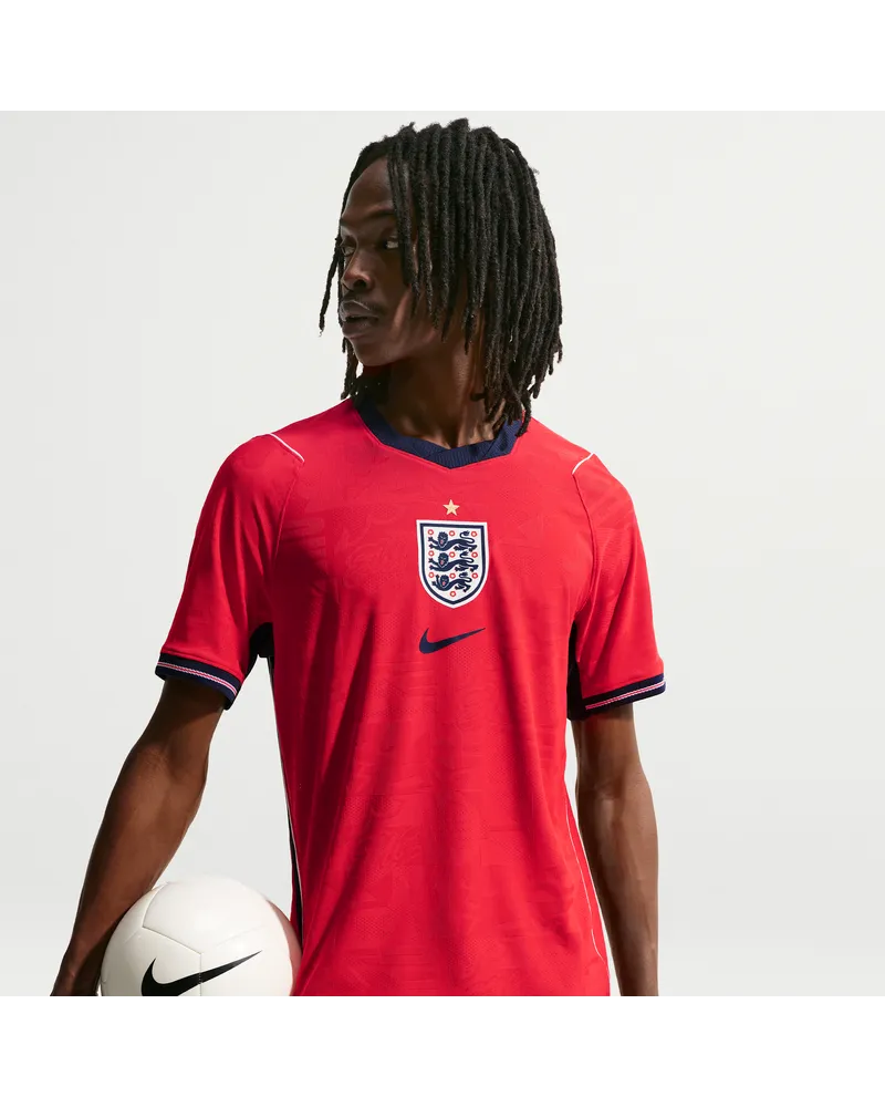 Nike England 2026 Auswärtsspiel  Aero-FIT authentisches Fußballtrikot (Herren) - Rot Rot