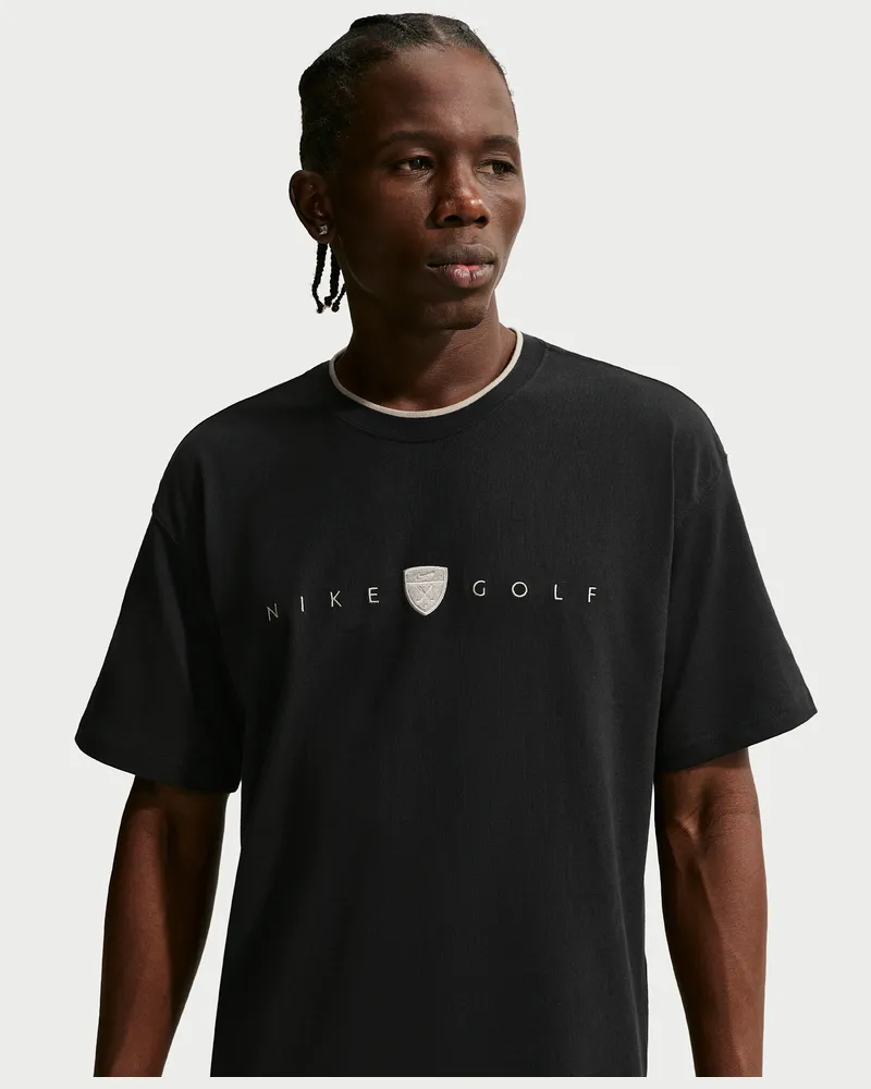Nike Golf-T-Shirt in weiter Passform (Herren) - Schwarz Schwarz