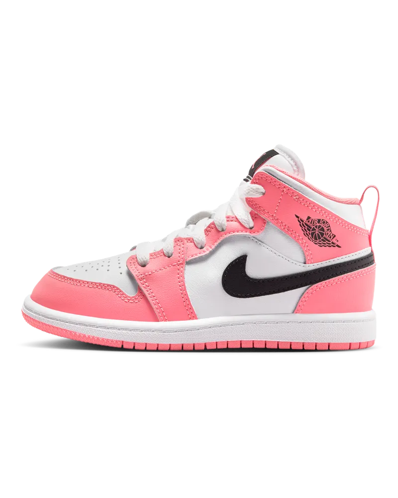 Jordan 1 Mid Schuh für jüngere Kinder - Pink Pink