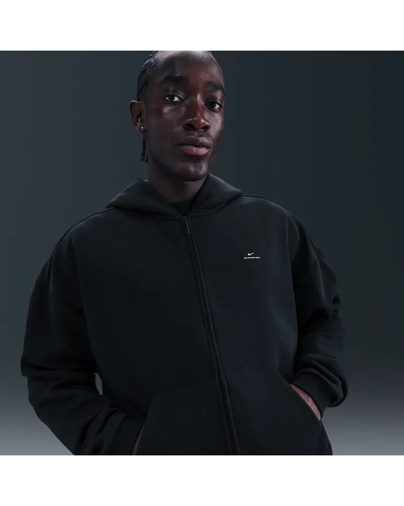 Nike Standard Issue Therma-FIT-Basketball-Kapuzenjacke für Herren - Schwarz Schwarz