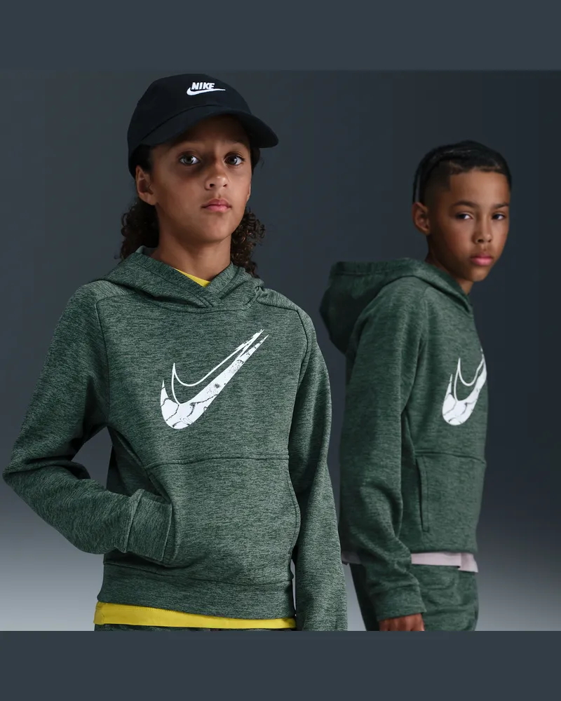 Nike Multi Stain Repel Therma-FIT Hoodie (ältere Kinder) - Grün Grün