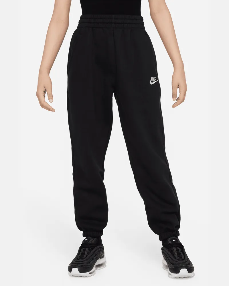 Nike Sportswear Club Fleece lockere Hose (ältere Kinder) - Schwarz Schwarz
