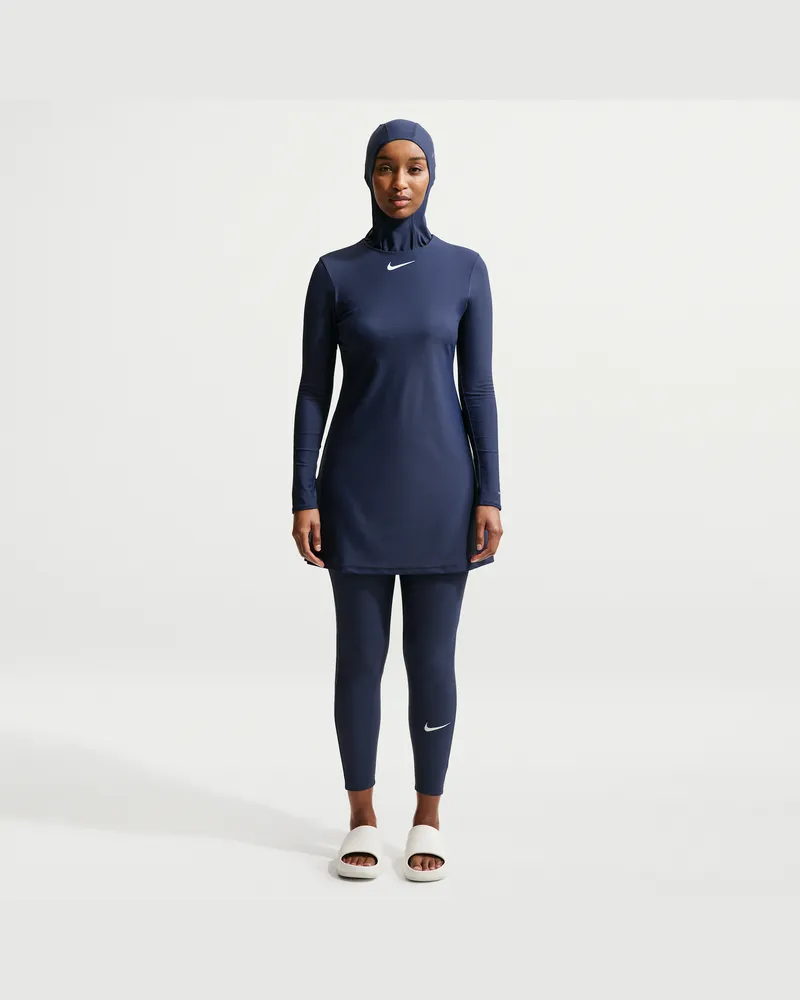 Nike Swim Victory Longsleeve-Tunika-/Leggings-Set (Damen) - Blau Blau