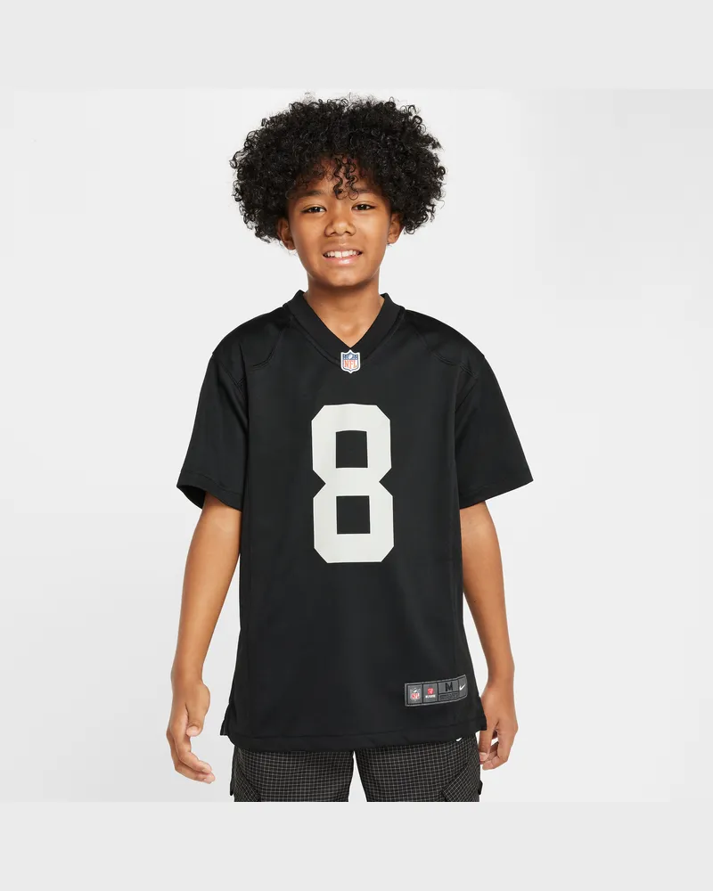 Nike Joshua Jacobs Las Vegas Raiders  NFL Spieltrikot (ältere Kinder) - Schwarz Schwarz