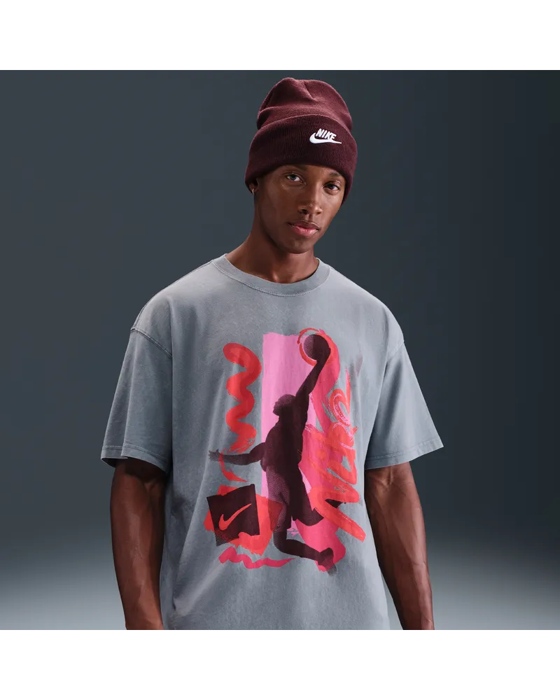 Nike Max90 Basketball-T-Shirt (Herren) - Grau Grau