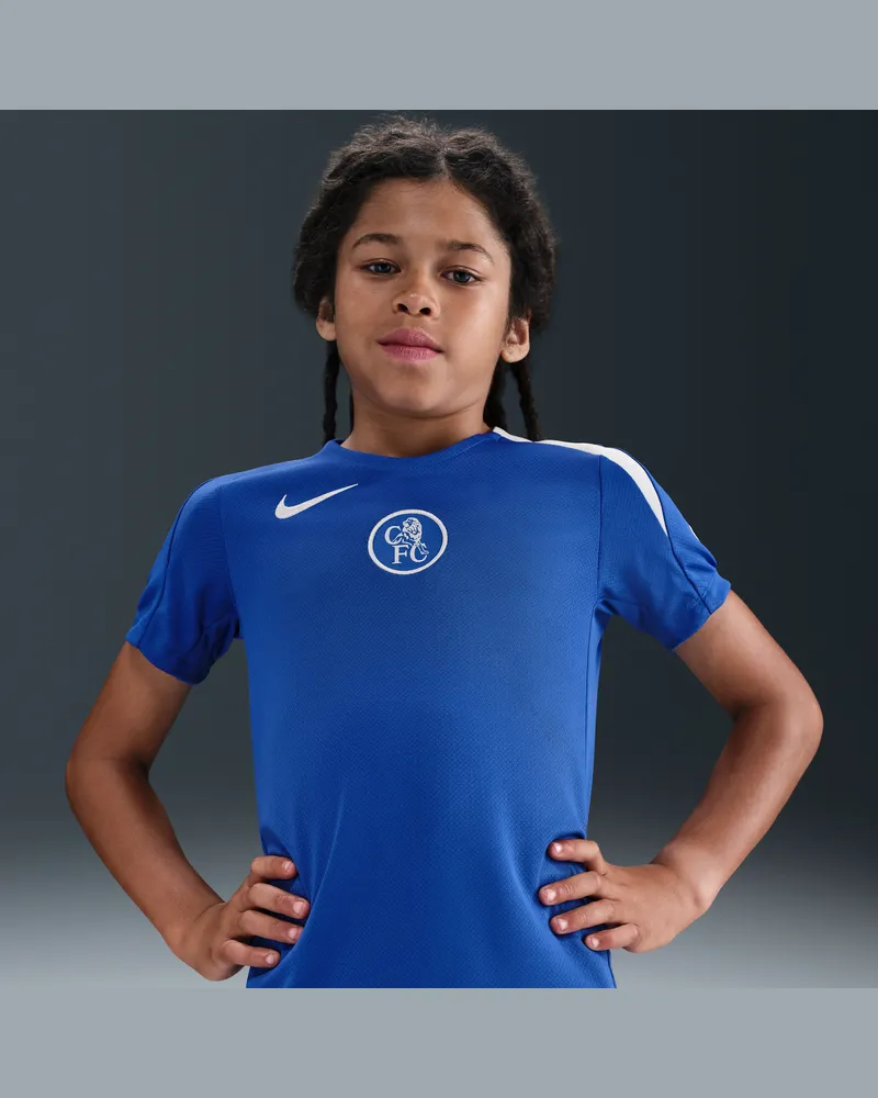 Nike FC Chelsea Strike Third  Dri-FIT Total 90 Fußball-Kurzarmshirt (ältere Kinder) - Blau Blau