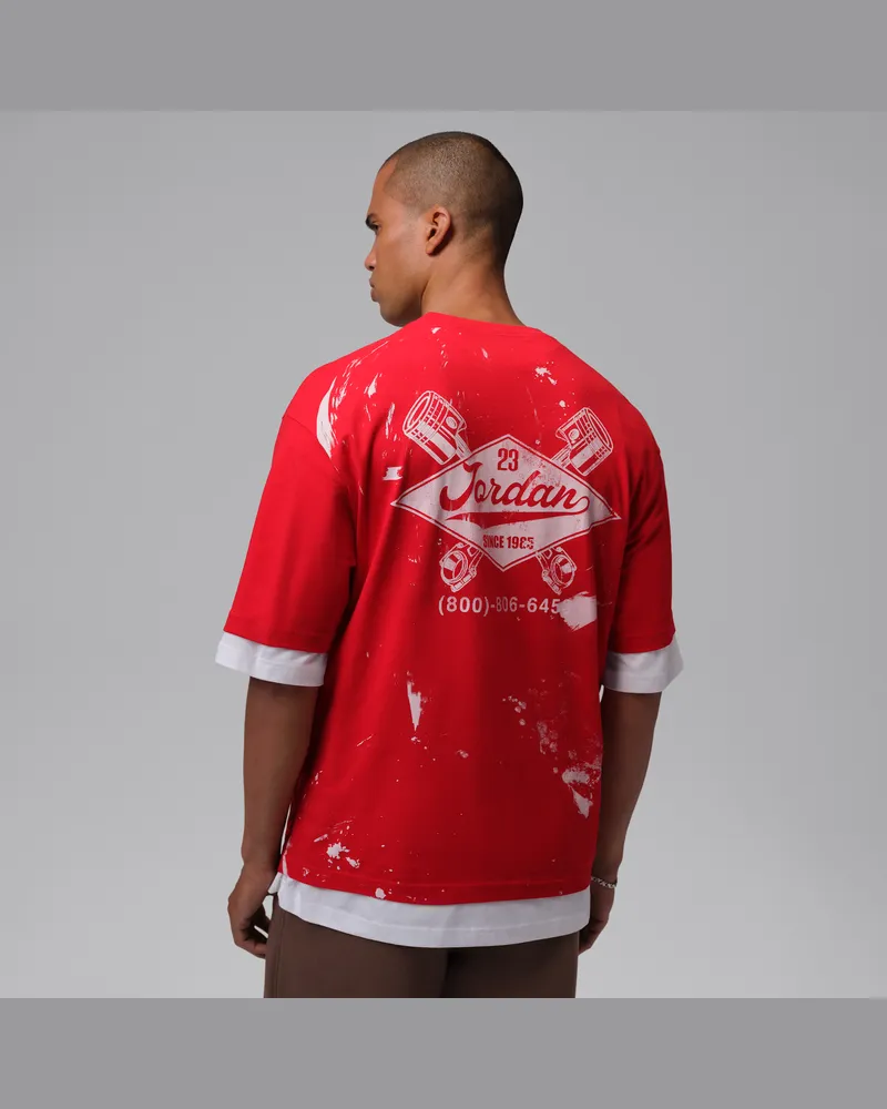 Jordan Brooklyn T-Shirt mit Grafik (Herren) - Rot Rot