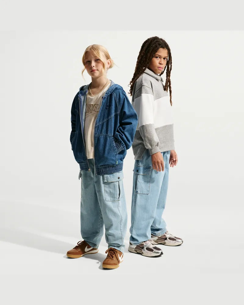 Nike Collection Denim-Cargohose (ältere Kinder) - Blau Blau