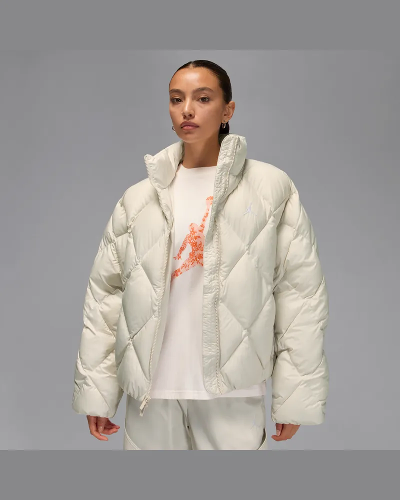 Jordan Brooklyn gesteppte Puffer-Jacke (Damen) - Braun Braun
