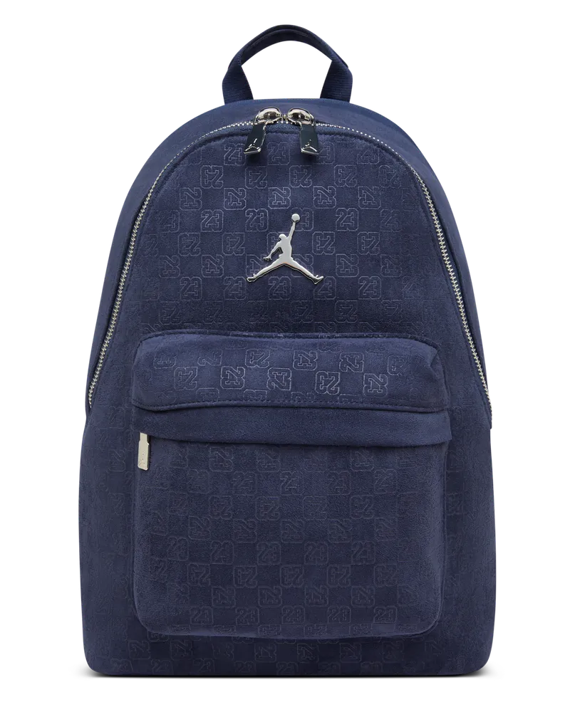Jordan Monogram-Rucksack aus Wildleder (23,5 l) - Blau Blau