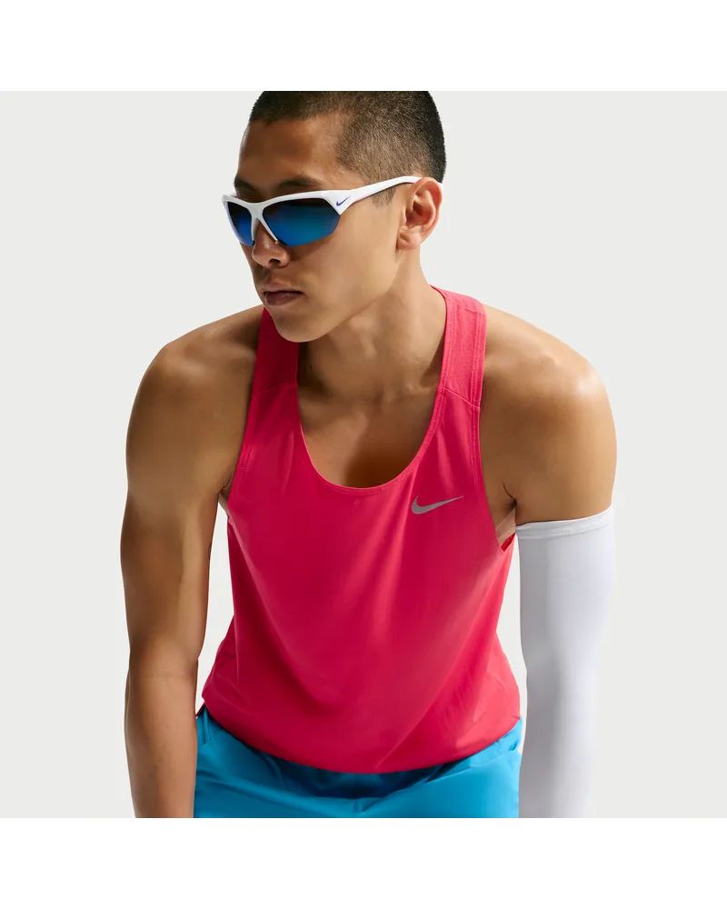 Nike Fast Dri-FIT Lauf-Singlet für Herren - Rot Rot
