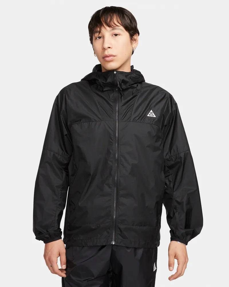 Nike ACG "Cinder Cone" winddichte Herrenjacke - Schwarz Schwarz