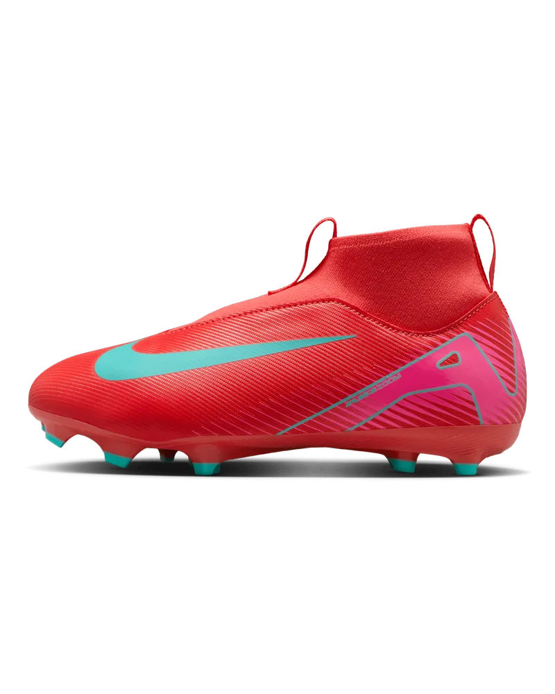 Nike Jr. Mercurial Superfly 10 Academy MG High-Top-Fußballschuh für jüngere/ältere Kinder - Rot Rot