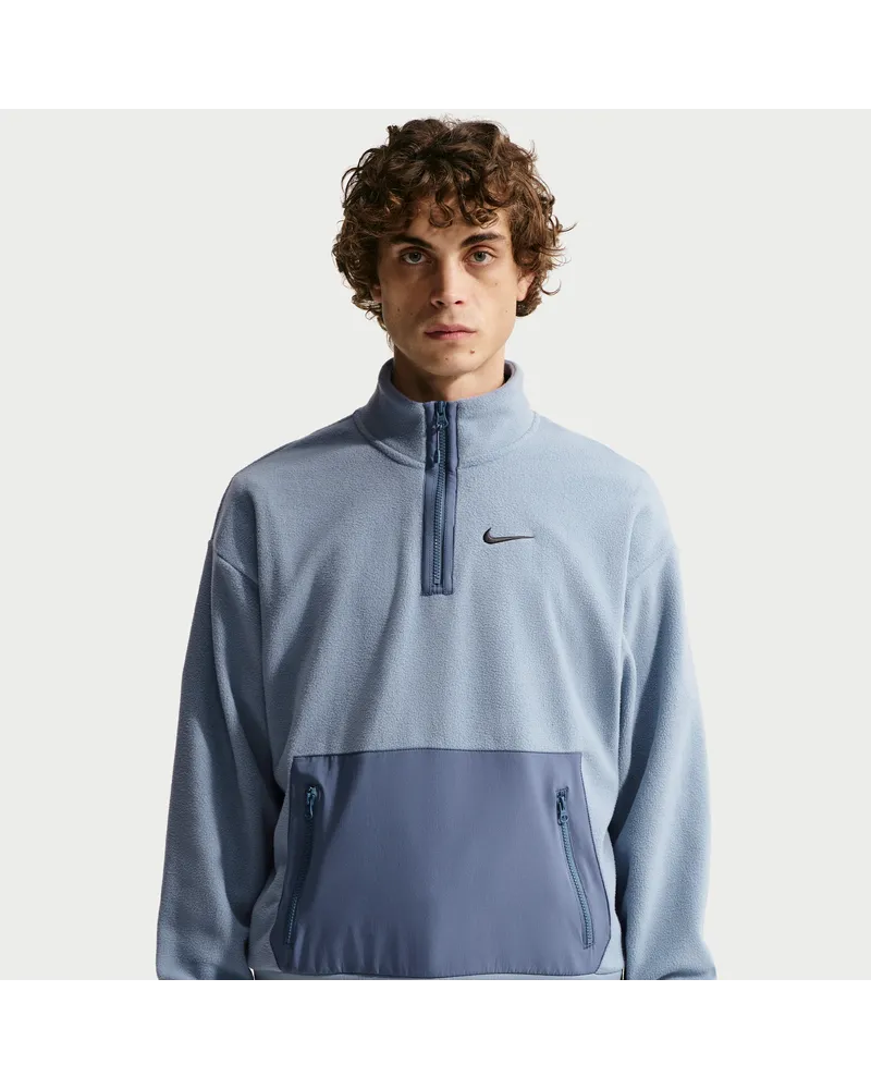 Nike Polar-Fleece-Oberteil (Herren) - Blau Blau