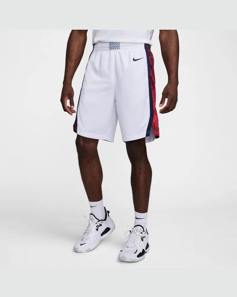 Nike USA Limited Home  Herren-Basketballshorts - Weiß Weiß