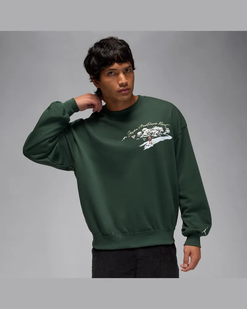 Jordan Brooklyn Fleece Sweatshirt mit Rundhalsausschnitt für Herren - Grün Grün