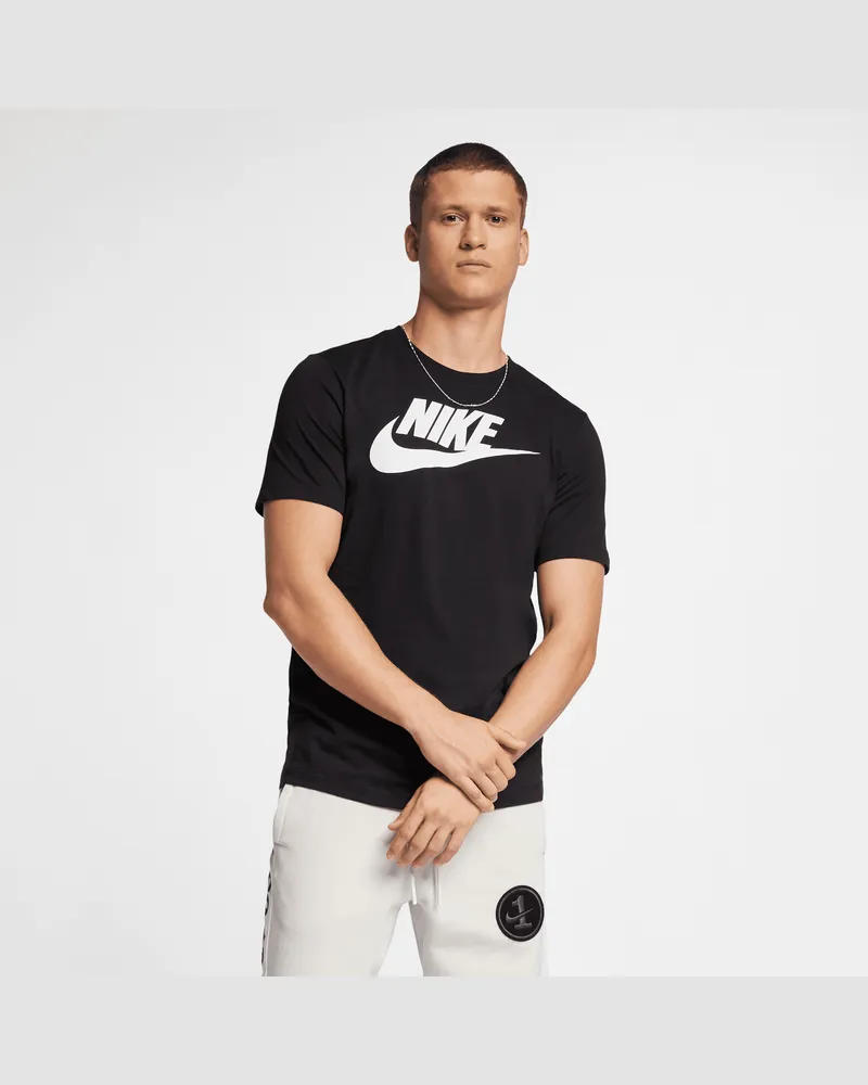 Nike Sportswear Herren-T-Shirt - Schwarz Schwarz