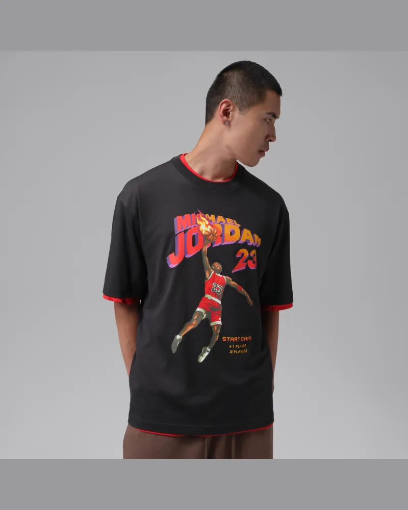 Jordan Brooklyn T-Shirt mit Grafik (Herren) - Schwarz Schwarz