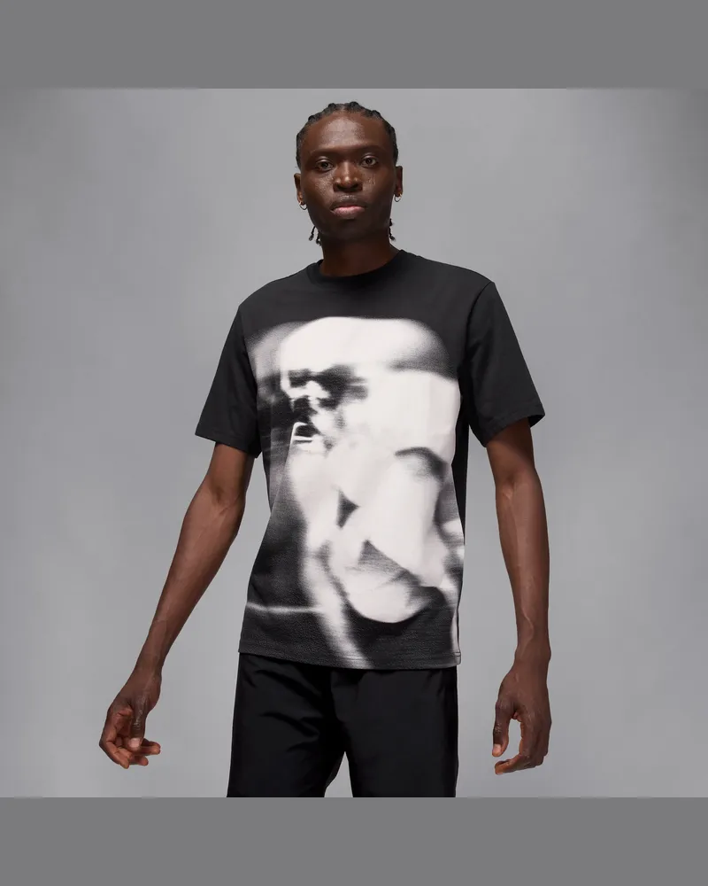 Jordan Sport Dri-FIT Kurzarmshirt für Herren - Schwarz Schwarz