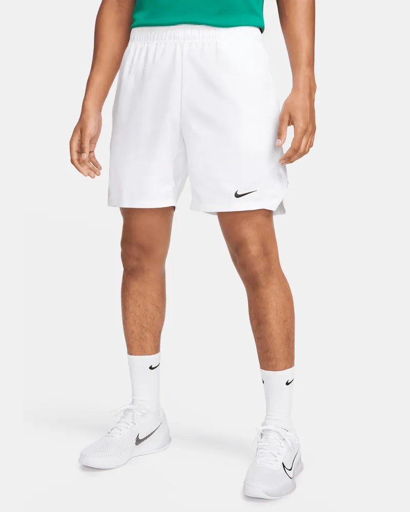 Nike Court Victory Dri-FIT Herren-Tennisshorts (ca. 18 cm) - Weiß Weiß