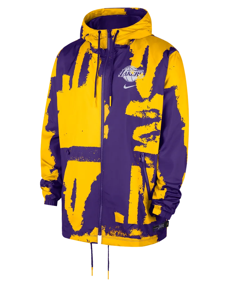 Nike Los Angeles Lakers Courtside  NBA Club-Jacke für Herren aus Webmaterial mit durchgehendem Reißverschluss - Lila Lila